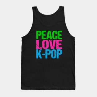 Peace Love K-Pop Tank Top